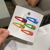 5 шт. Детские заколки для волос Поверхность устойчива к царапинам Украшение в виде сердца Заколки для волос для девочек Заколки для челки Аксессуары для волос