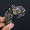 Spiny Oyster Handmade Copper Wire Wrap Bangle Adjustable v6O45
