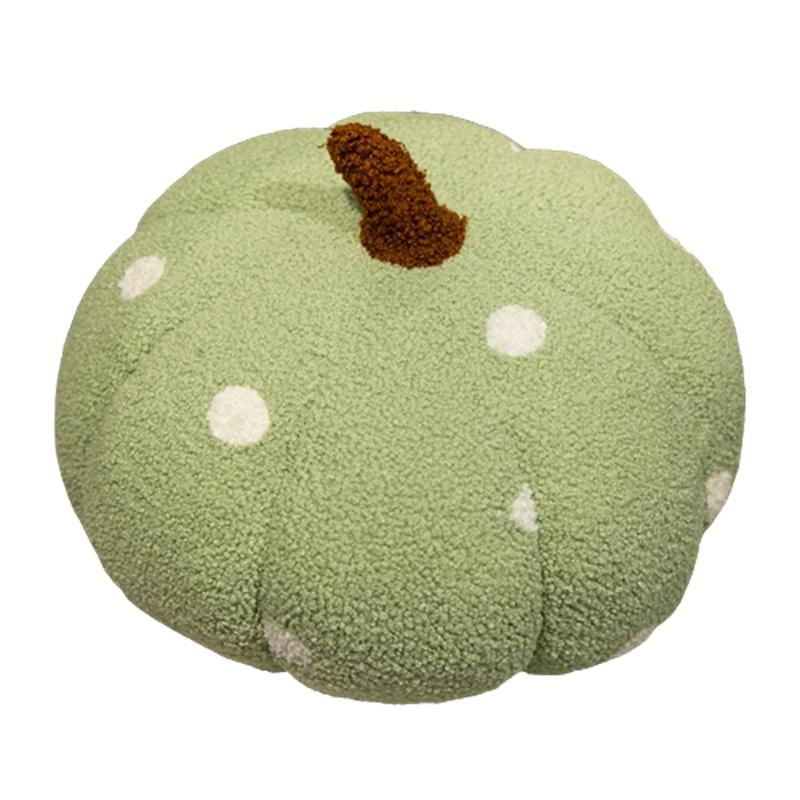 Cute Colorful Polka Dot Pumpkin Pillow Toy For Halloween Decor