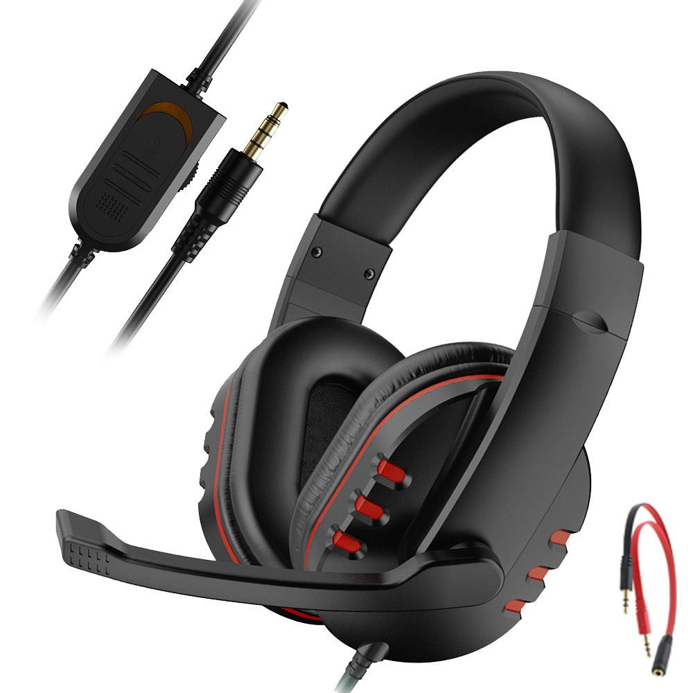 Headphones 3.5mm Wired Gaming Headset,Earphones Music For PS4,Game PC Chat Computer With Microphone 4