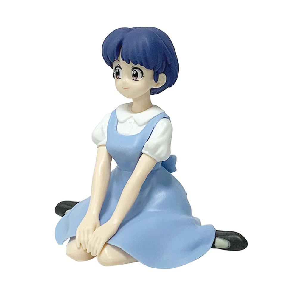 Аниме Ranma1/2 Время отдыха Тендо Аканэ Женский Ранма 10см Квайи Девушка Сидящая ПВХ Модель Фигурки Забавное Настольное Украшение Периферия