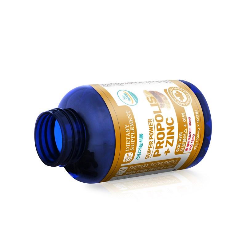 Natural 365 Super Power Propolis Zinc 45-day Supply, 90 Tablets, 1 Unit