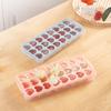 Ice Grid Mould Heart-shaped Ice Lattice Mold with Lid Stackable Easy To Remove Food Grade Silicone Tray Ice Cube Maker