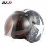 BLD Motorcycle Helmet 3/4 Open Face Men Women Universal Fit All Season Riding