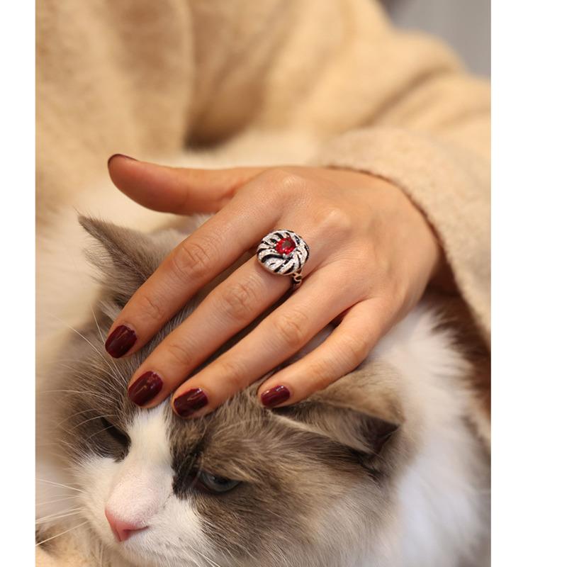 BELLA BOX Современный винтажный комплект из рубинов зебры и леопардового цвета, съемные серьги, серьги-подвески для женщин