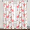 2pcs Sunflower Pattern Curtains, Rod Pocket Decorative Window Drapes Window Treatments For Bedroom Living Room Home Decoration