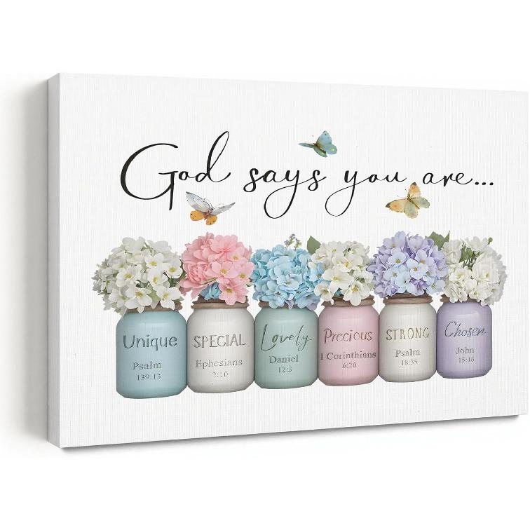 GTYNU Boho Aztec Western Cow Bull Skull Framed Canvas Wall Art Decor, Southwestern Wall Art Canvas Prints, Boho Bedroom Decor, Western Wall Decor for