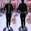 Женский спортивный костюм Осень Зима Повседневная мода Корейский приталенный пиджак С длинным рукавом Свитер Брюки Набор из двух предметов для женщин