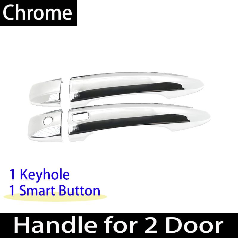 Chrome Gloss Black Door Handle For Nissan Juke F16 2 Carbon Fiber Exterior Decorate Car Accessories Stickers