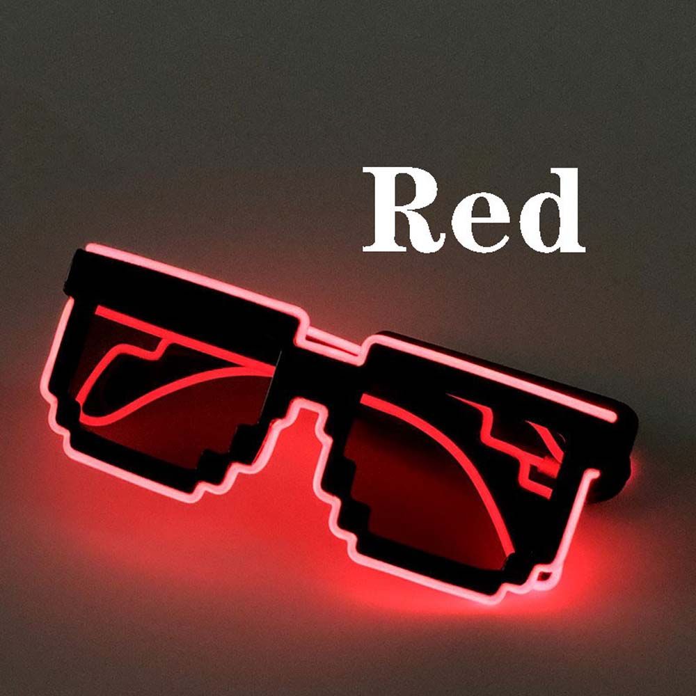 Bar Supplies Glowing Led Light Up Glasses LED Luminous Glasses Glowing Sunglasses Mosaic Glasses