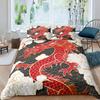 Dragon Duvet Cover King Queen Japanese Exotic Bedding Set Ancient Mythical Animal Comforter Cover 2/3pcs Polyester Quilt Cover