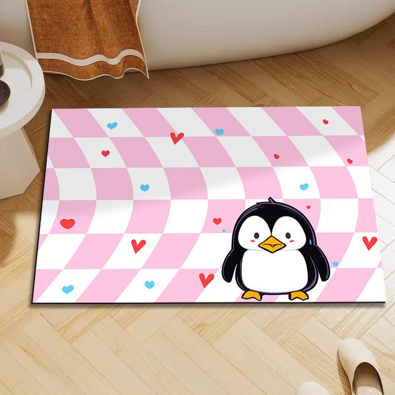 Коврик для унитаза с диатомовой крошкой, нескользящий коврик для ванной комнаты, впитывающий грязный коврик для туалета, коврик для туалетной двери