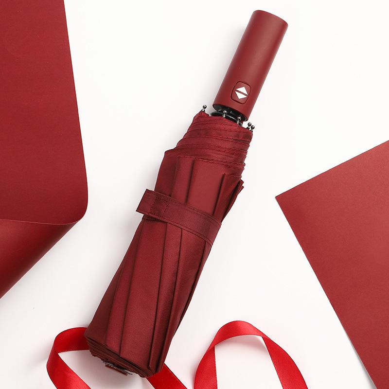 12 спиц Ветрозащитный Двухслойный Устойчивый Зонт Полностью Автоматический Дождь Мужчины Женщины Роскошный Бизнес Мужской Большой Зонт Солнцезащитный зонт KTY