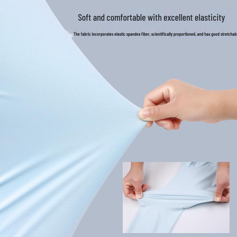 Новая летняя дышащая худи из ледяного шелка для защиты от солнца - Легкая, тонкая, парная уличная куртка с солнцезащитным эффектом (Настраиваемый для печати)