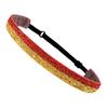 Adjustable Glitter Sequin Headbands for Women, Non Slip Velvet Lined Sports Yoga Hair Bands, Sparkly Elastic Head Wraps for Party Festival Gym Running