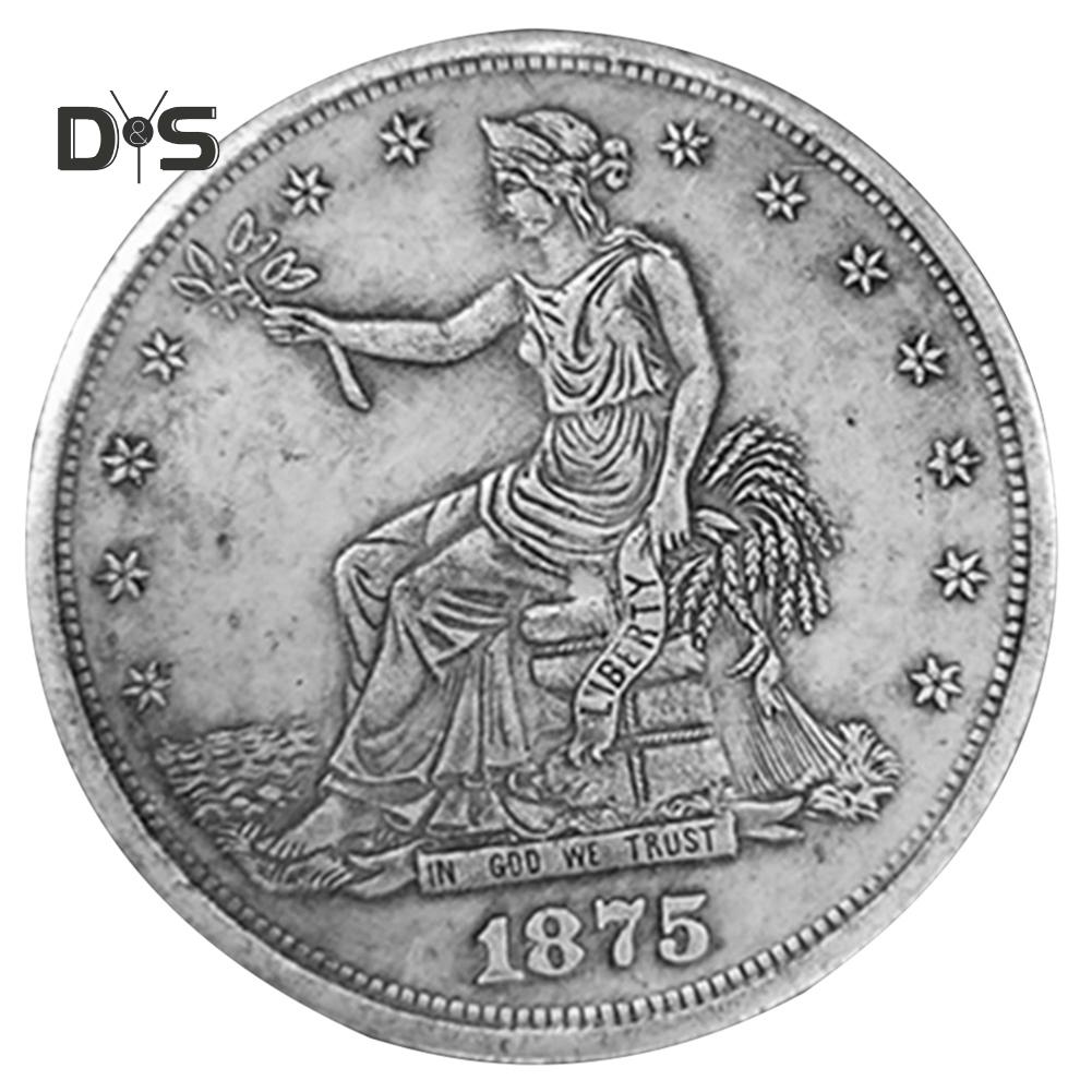 Party&Festival Supplies, Antique 1875 Old Morgan US Commemorative One-dollar Coins, Collectibles