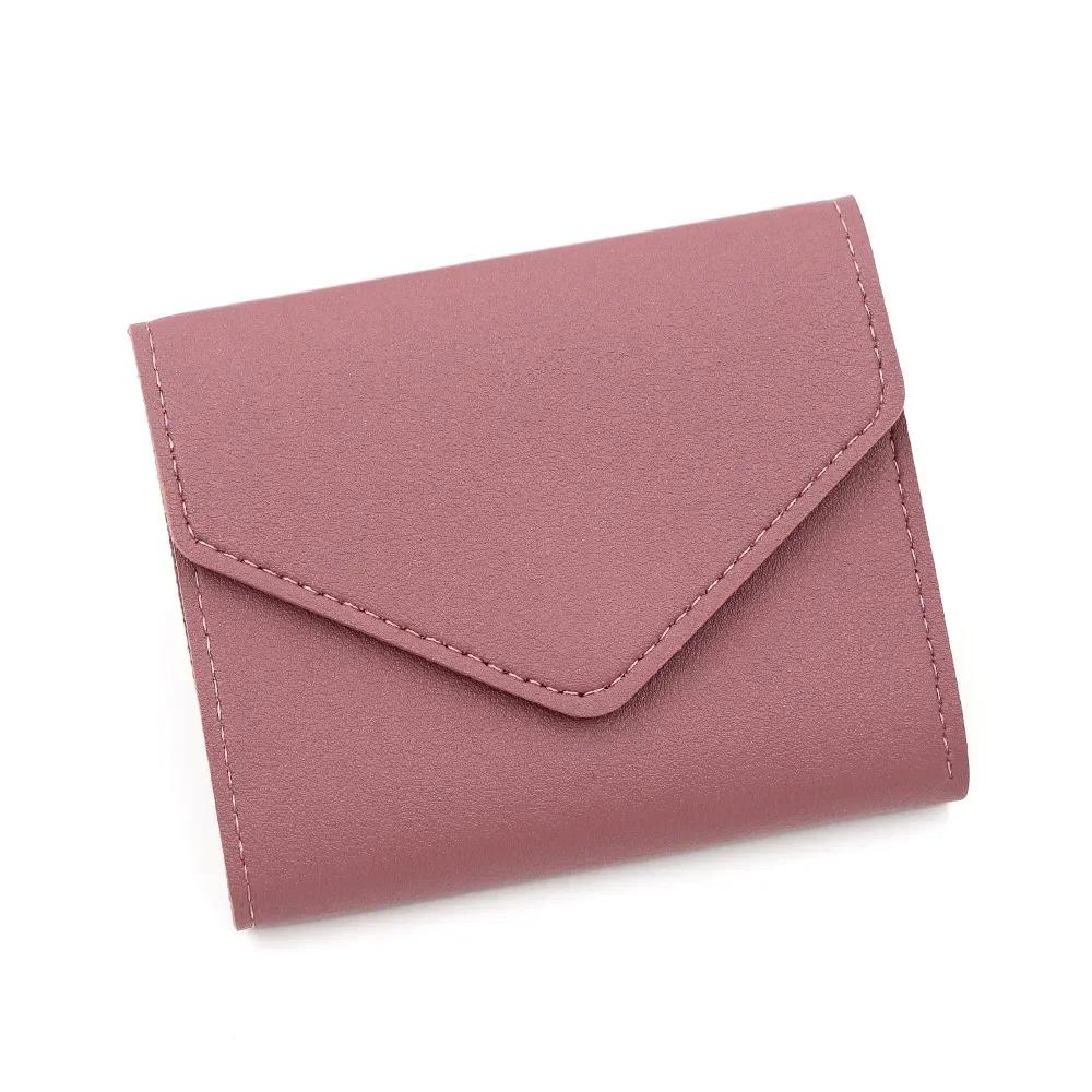 New Cute Wallets for Women Small Hasp Girl Credit Card Holder for PU Leather Coin Purse Female Wallet Short Purses for Women
