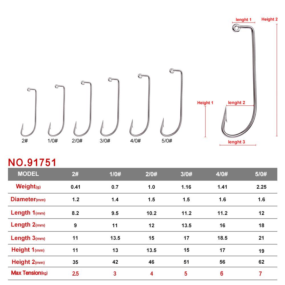 Proberos Рыболовные снасти Мягкий крючок для насекомых с крючком-бородкой 100 шт./упак. из свободной высокоуглеродистой стали