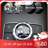 FLT2   Hots  29mm Car Central Control Multimedia Button Cover Trim Knob Sticker For Mercedes Benz AMG GLC C CLA GLA W205 W211 W213 W212