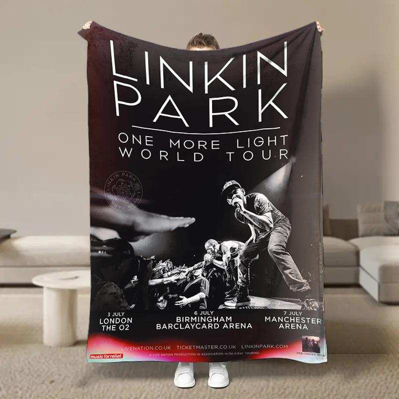 Rock Band L-Linkin Cool P-Park Blanket Soft Fluffy Throw Luxury Blanket Throw Kid Adult Sofa Bed Blanket Cover Travel Throw Gift