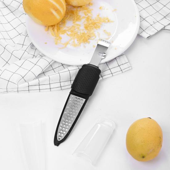 Терка для лимона, измельчитель цедры для цитрусовых, инструмент с легкой нескользящей ручкой, сыр и имбирь для домашней кухни