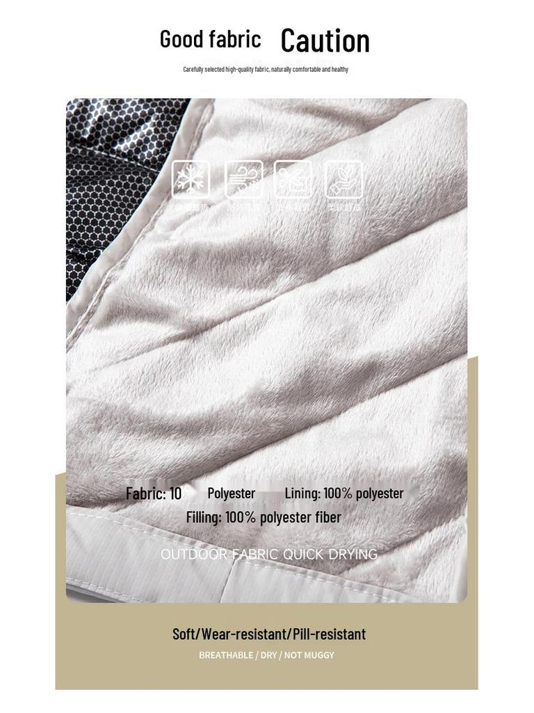 Мужской легкий теплый хлопковый жилет без рукавов - Модный стиль, Осень/Зима 2025