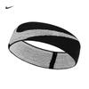 Nike Спортивная Повязка на Голову Впитывающая Пот с Защитой Лба, Повязка для Бега, Черно-Белая N1000579010OS/DA7022-010