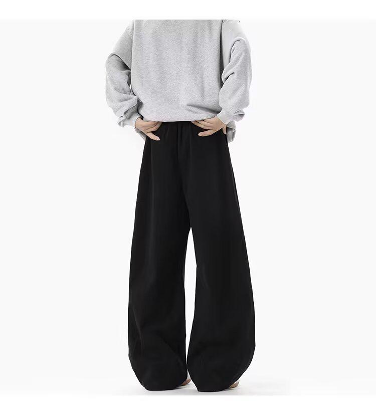 Men's Corduroy Wide-Leg Pants, Autumn/Winter 2025 Retro Loose Casual Style