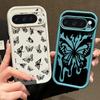 Flame Butterfly Print TPU Shockproof Case For Google Pixel 9 Pro XL 8 Pro 8A Soft Lens Protection Matte Phone Cover