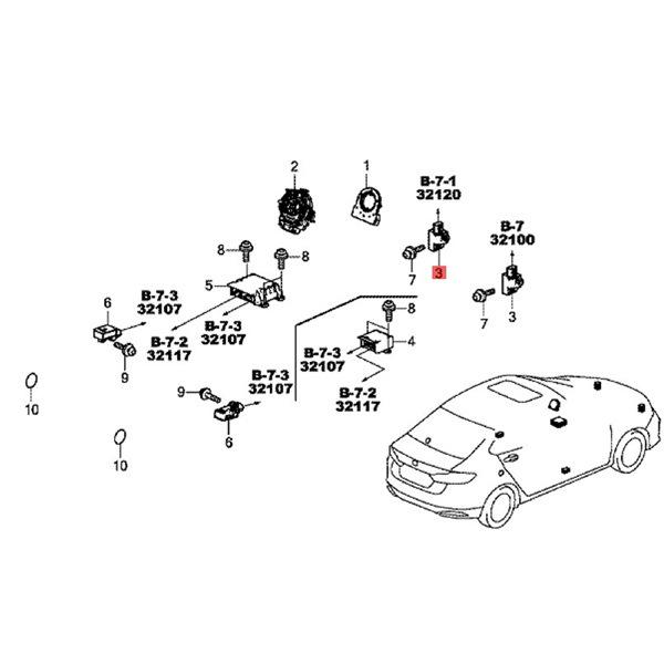 77930-T5A-J01 Compatible Acura TSX Spirior Collision Impact Sensor