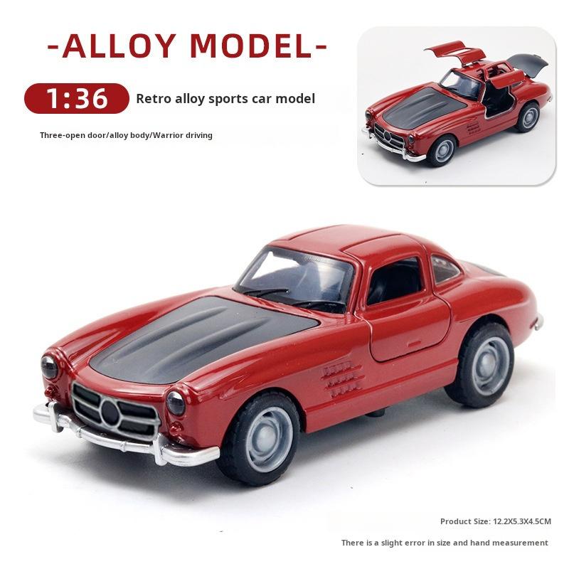 Mercedes Classic Car Alloy Car Diecast Модель игрушечной машины с центральным управлением Украшения для детей Игрушка в подарок