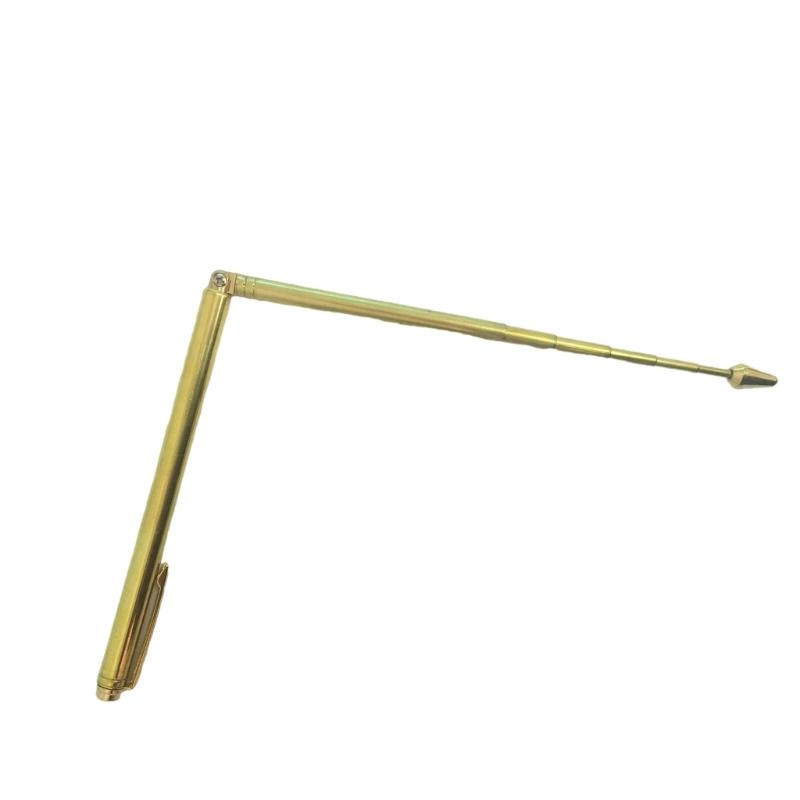 Латунная конструкция, ищущая правило, модный золотой латунный измерительный прибор, лозоходный стержень для энтузиастов и строителей