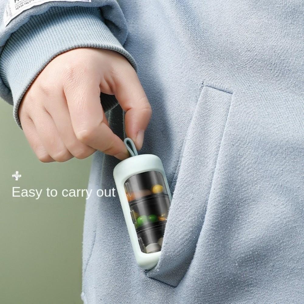 Plastic Pill Storage Box Moisture-proof Medicines Dispenser Box Portable Pill Case