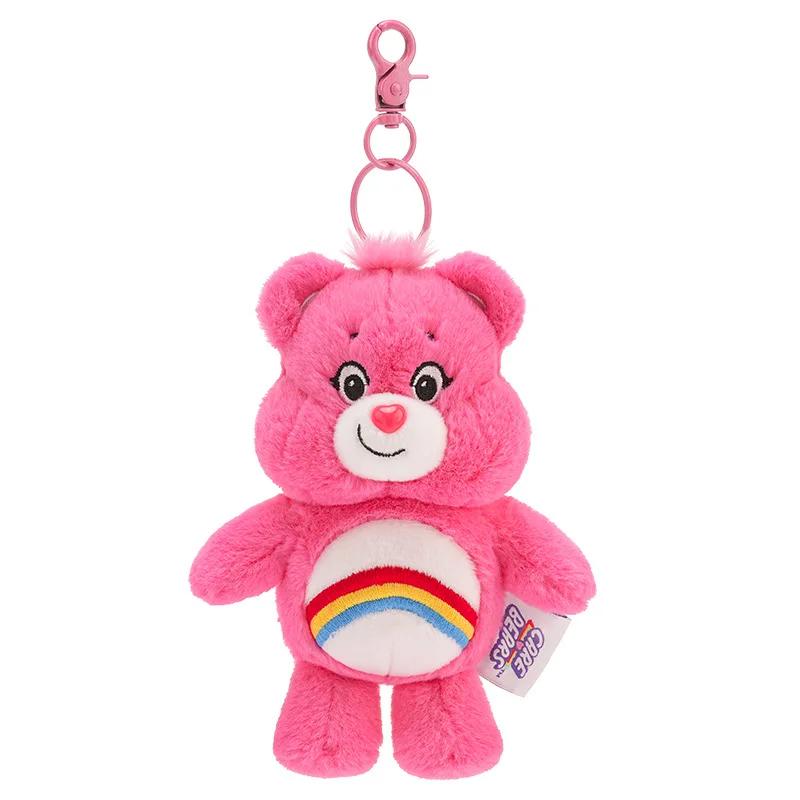 Плюшевые игрушки Sanrio Каваии Медведи Заботы Радужный Медведь Плюшевая Игрушка Аниме Хобби Брелок Подвеска на Сумку со Звуком Куклы Рождественские Подарки на День Рождения