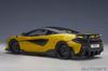 AUTOart AUTOart McLaren 600LT Желтая крыша Готовый продукт 76082 1/18 Перламутр/Карбон