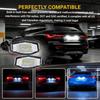 2PCS LED License Plate Lights, 6500K White Super Bright Tag Lamp Assembly Replacement, 18-SMD License Compatible with Honda Accord Sedan Odyssey