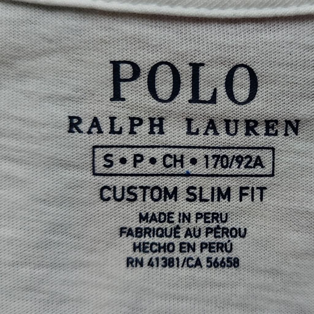 Polo Ralph Lauren Logo Letter And Number Print Crew Neck Short Sleeve T-Shirt Men Tops White 710796090-002