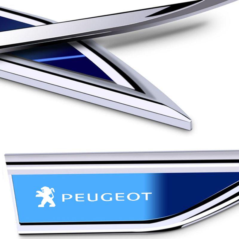 2Pcs Car Accessories Side Doors Blade Car Stickers for Peugeot 206 307 308 3008 207 208 407 508 2008 408 4008 Auto