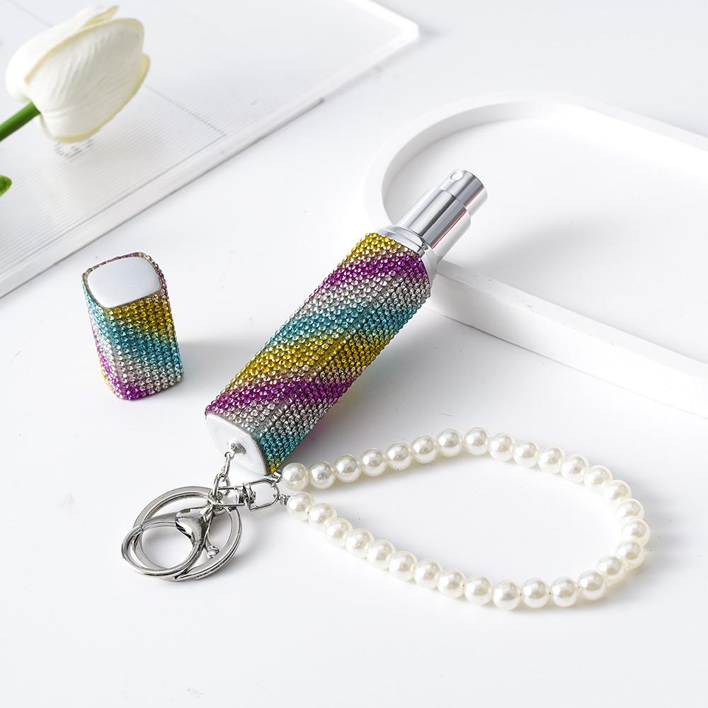 10 мл Брелок со стразами, флакон для духов, блестящий распылитель для духов, новый флакон для косметики, подарок