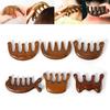 1Pc Head Meridian Massage Comb Sandalwood Five Wide Tooth Comb Anti-Static