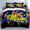 """Футбольное постельное белье CR7""" Постельное белье""" (1 пододеяльник, 2 наволочки, одеяло в комплект не входит)