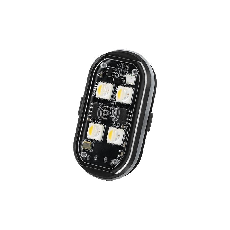 Улучшенный 150 мАч высокояркий восьмицветный авиационный фонарь с радиочастотным пультом и стробоскопическим предупреждением для украшения автомобиля