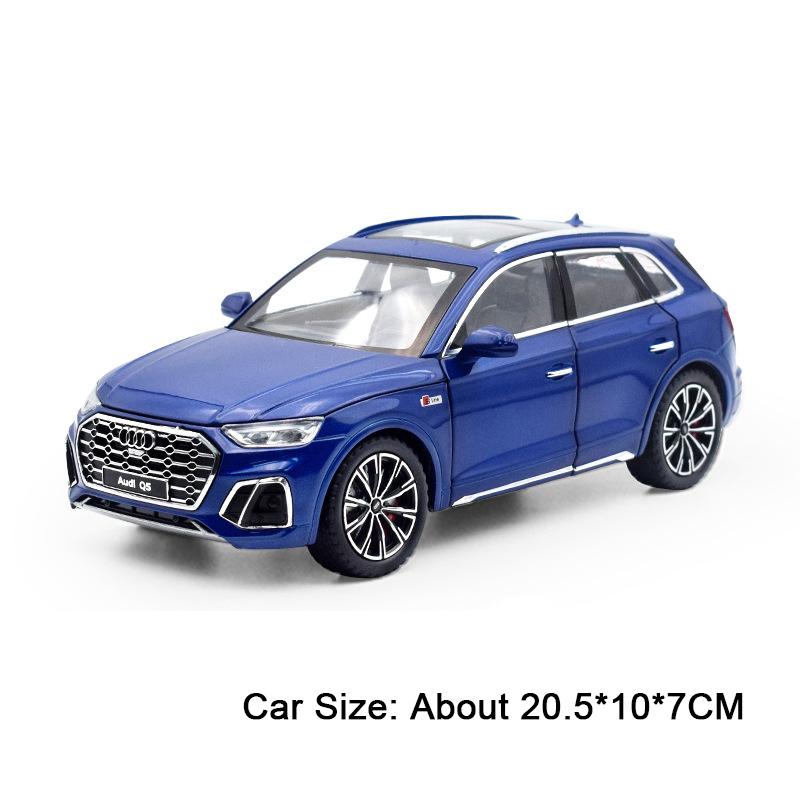1:24 Q5 Rs7 Сплав Автомобиль Литая Модель Игрушки Управление Передними Колесами 6 Открывающихся Дверей Звук Свет Оттягивание Назад Подарок на День Рождения для Парня