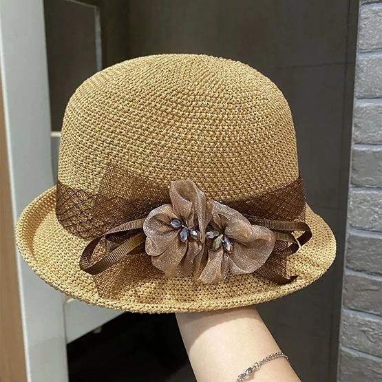 WTEMPO Модные цветочные шляпы-цилиндры для женщин, летние солнцезащитные шляпы с закругленными полями для улицы, сетчатые шляпы-ведра в стиле пэчворк