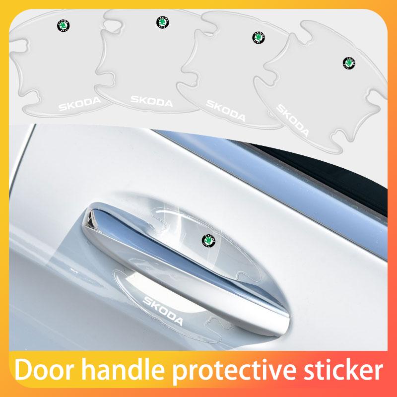 AAFO1 Car door anti-collision strip door handle protection strip For Skoda Octavia Fabia Kamiq Kapoq Kodiaq Rapid SCALA Superb