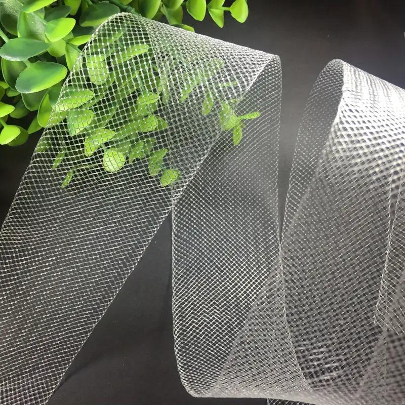 50 ярдов полиэстеровая сетка Fishbone для шитья скелета тонкая эластичная ажурная ткань DIY бант плетение лента