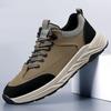 Autumn New Shoes for Men Genuine Leather Casual Shoes Outdoor Sport Style Hiking Shoes Street Cool Lace-up Sneaker