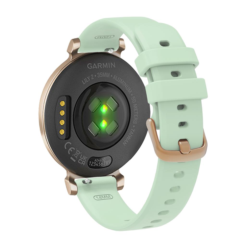 Correa Magnética Silicona 14mm Para Garmin Lily 2/lily 2 Active Reemplazo De Dos Tonos Wristabnd Para Garmin Lily 2 Active 14mm