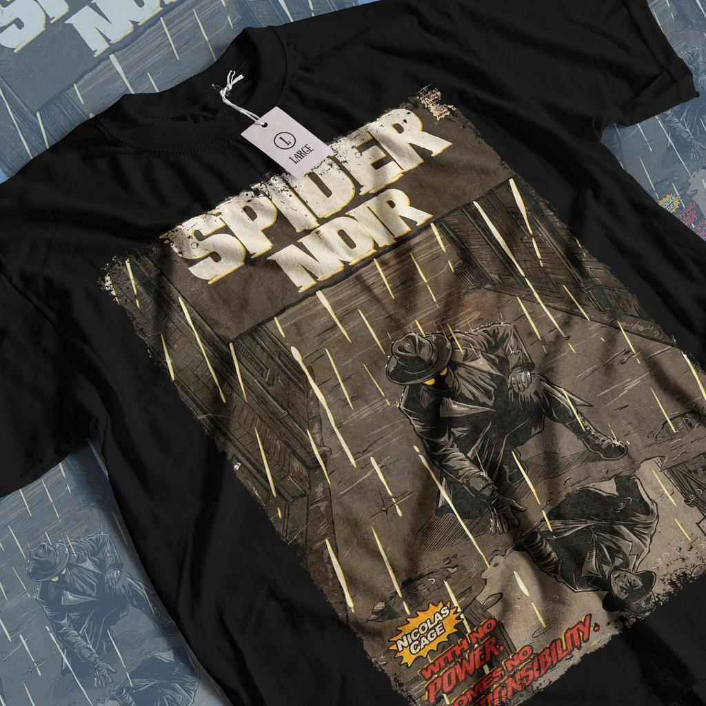 Nicolas Cage Spider Noir Movie T-Shirt and kids tshirt: Vintage Superhero Movie Unisex Graphic Tee
