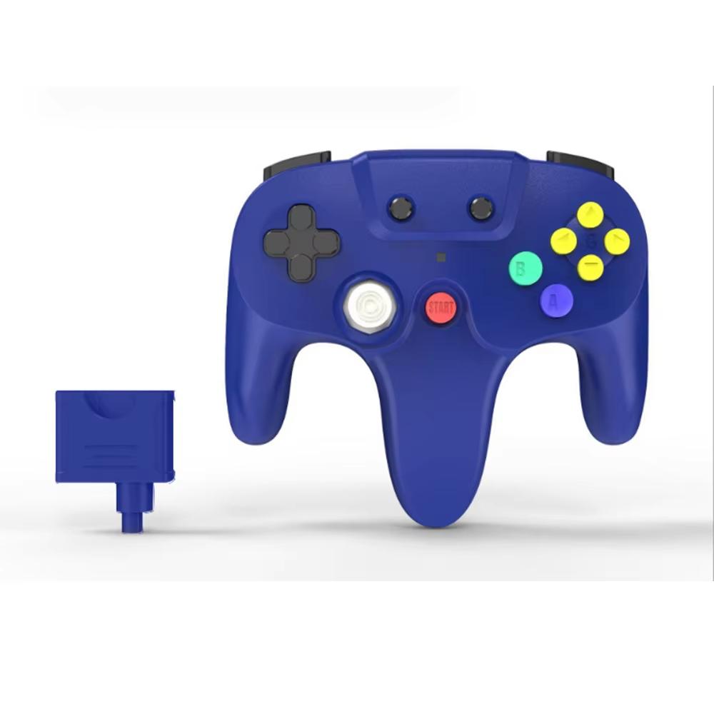 Беспроводной геймпад для N64, беспроводной контроллер для N64 с подключением 2,4 ГГц, совместимый со всеми консолями N64